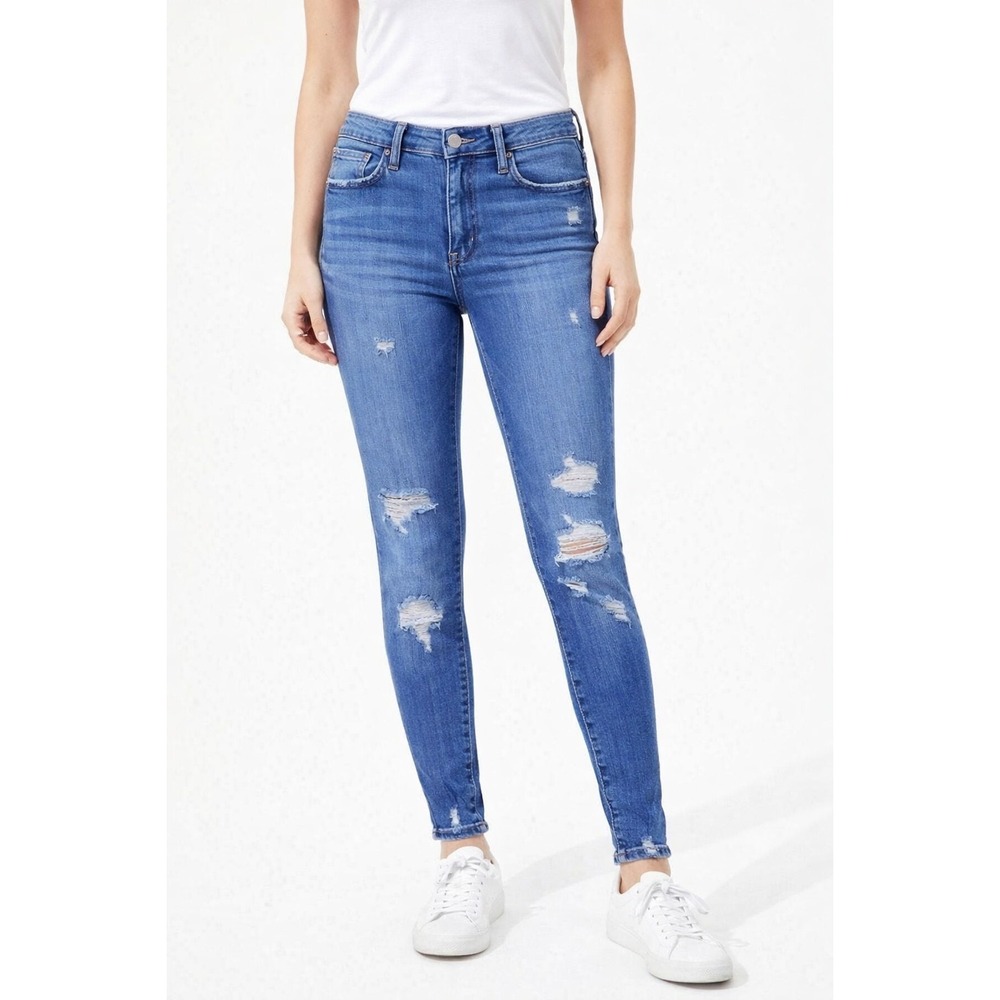 American Eagle Highest Rise Jegging Distressed Jeans Women's size 2 Regular